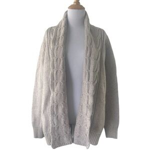 Banana Republic fisherman’s Cardigan merino wool blend